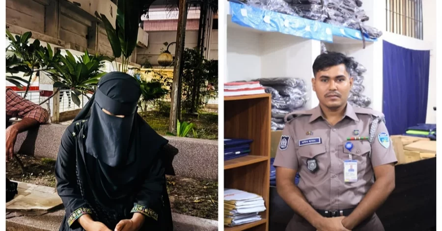 নদীতে ঝাঁপ দেওয়া নারীকে বাঁচালেন পুলিশ সদস্য