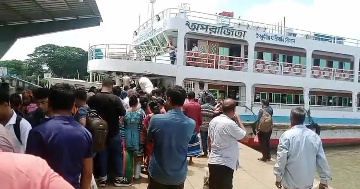 এক সপ্তাহ পর ভোলা থেকে যাত্রীবাহী নৌযান চলাচল শুরু
