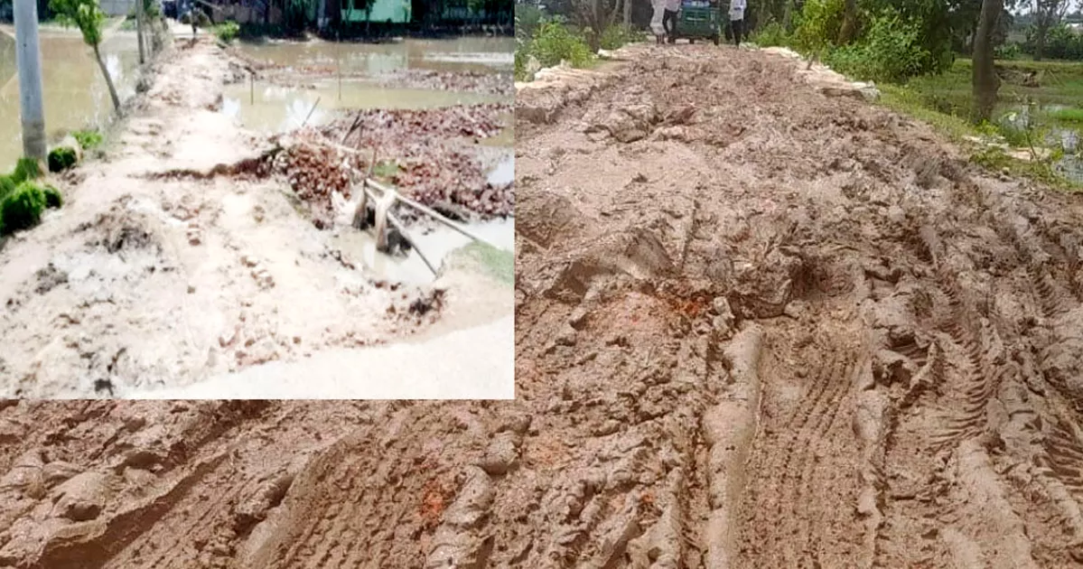 তিন বছরেও সংস্কার হয়নি জগন্নাথপুরের বন্যায় ক্ষতিগ্রস্ত বিভিন্ন সড়ক