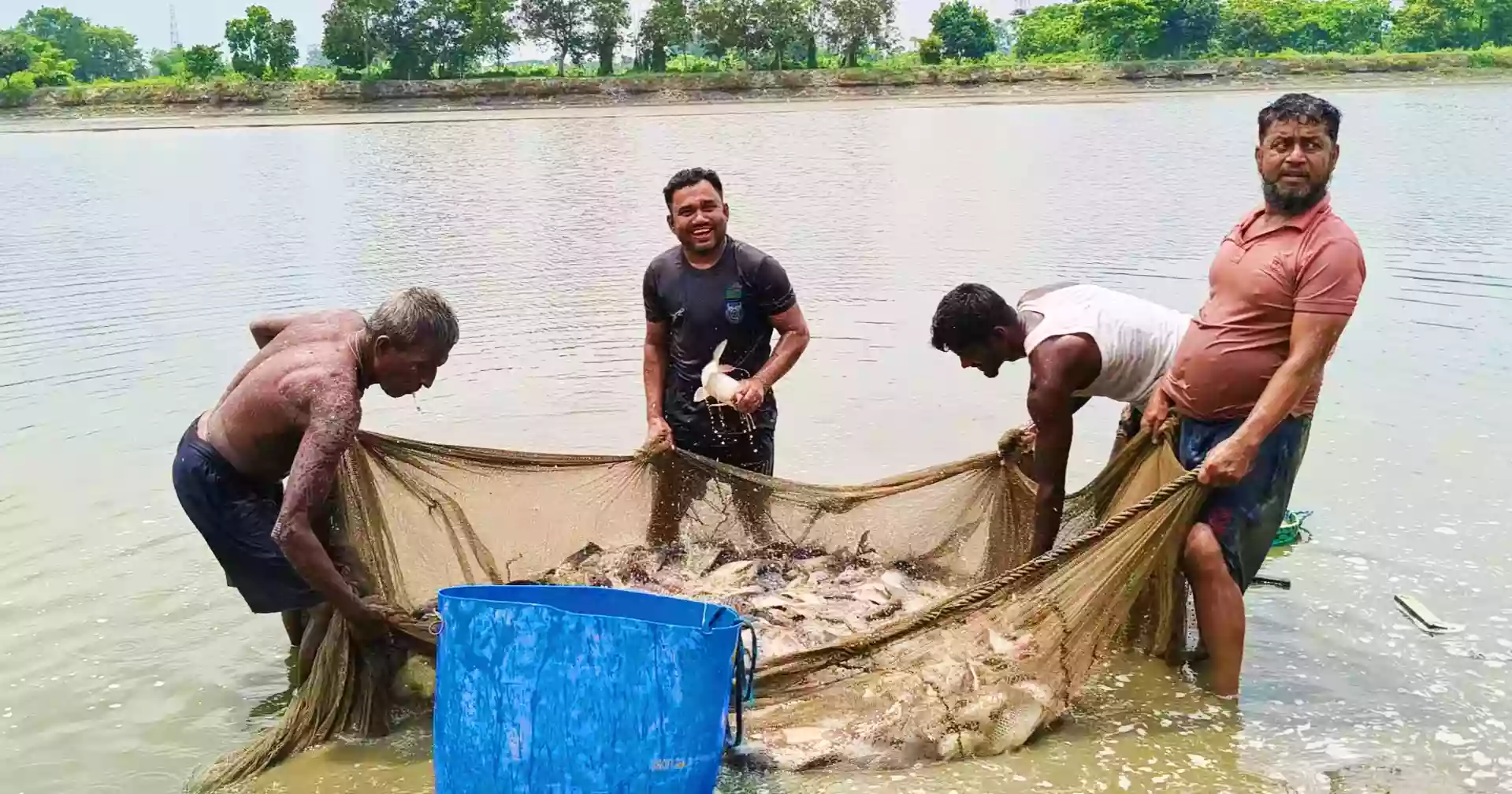 একসময়ের জলাবদ্ধ পতিত জমি এখন দেশের অন্যতম বৃহৎ মৎস্য উৎপাদন কেন্দ্র
