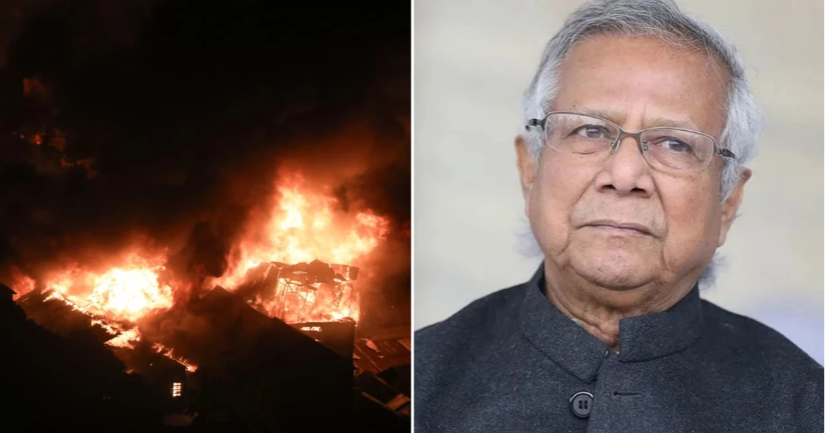 কড়াইল বস্তিতে আগুনের ঘটনায় প্রধান উপদেষ্টার উদ্বেগ ও সমবেদনা