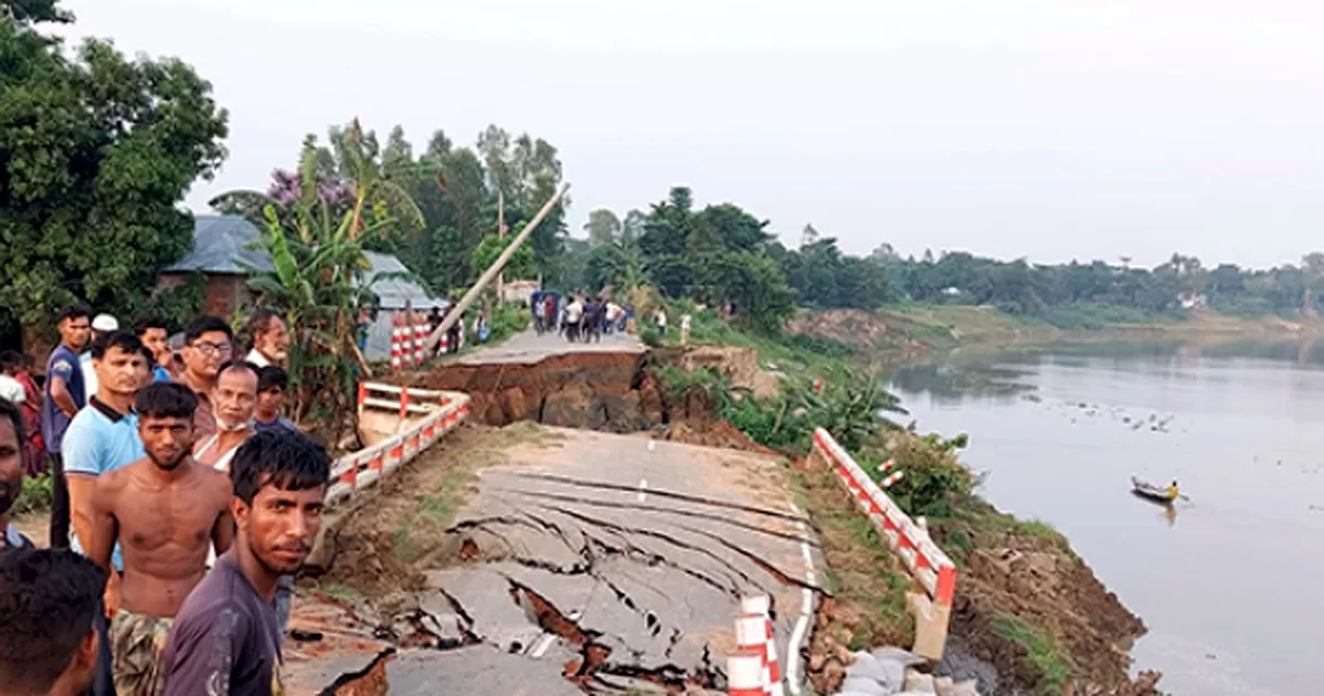 কুশিয়ারার পেটে সিলেটের সড়ক ও সেতু