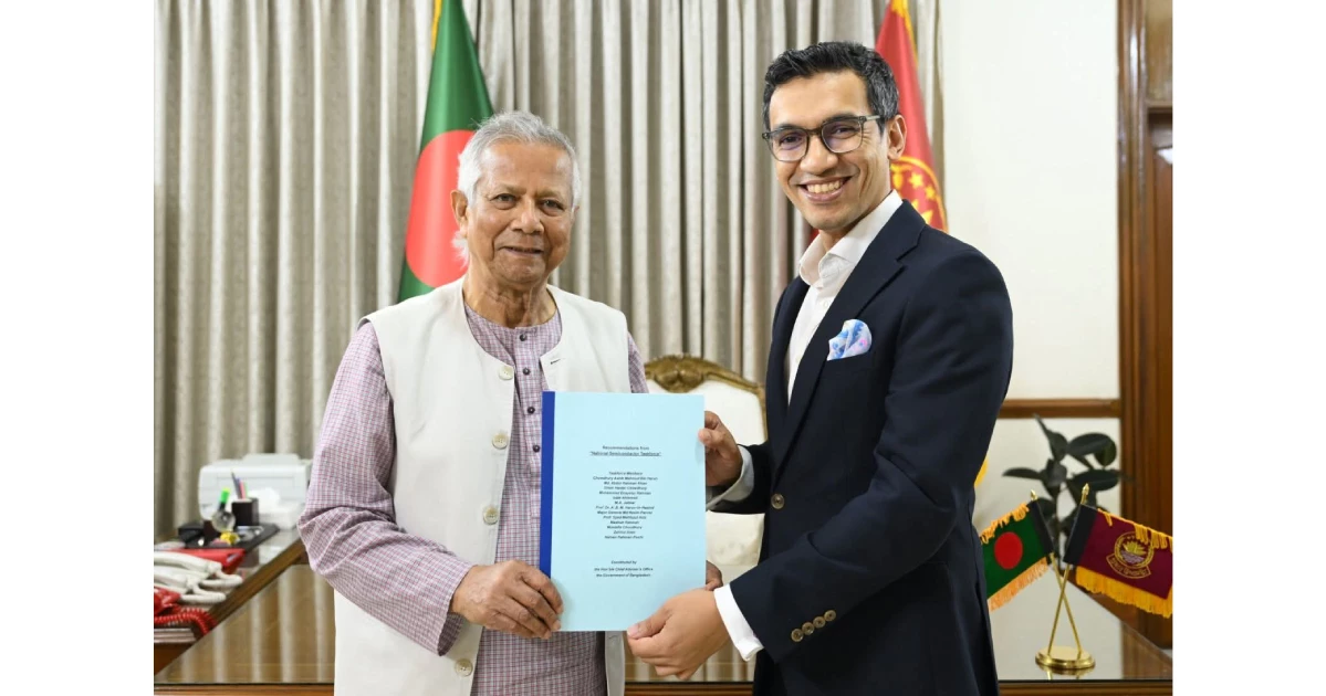 জাতীয় সেমিকন্ডাক্টর টাস্কফোর্সের চূড়ান্ত সুপারিশ প্রধান উপদেষ্টার কাছে ‍উপস্থাপন