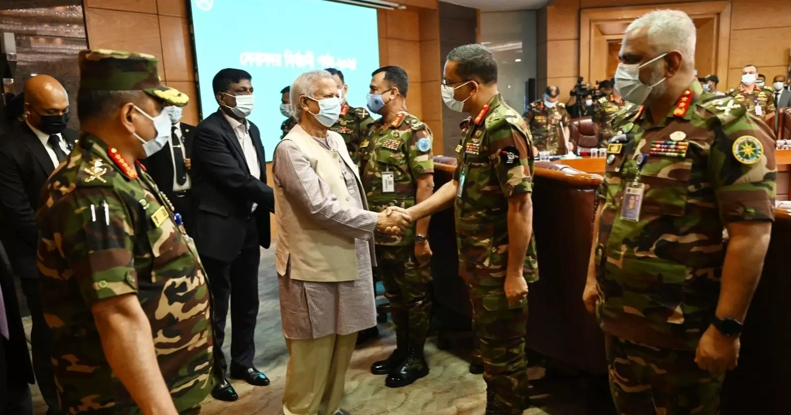 সেনাসদর নির্বাচনী পর্ষদ অনুষ্ঠানে প্রধান উপদেষ্টার যোগদান