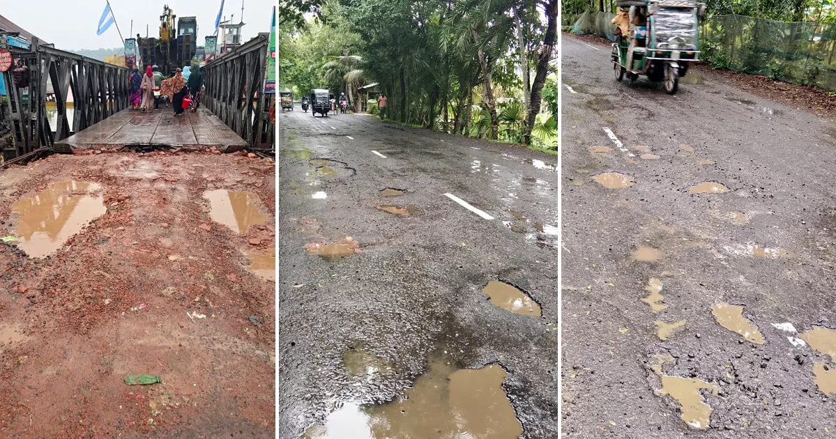 টানা বৃষ্টিতে বাগেরহাটে সড়ক বিভাগের ৮০ কোটি টাকার ক্ষতি