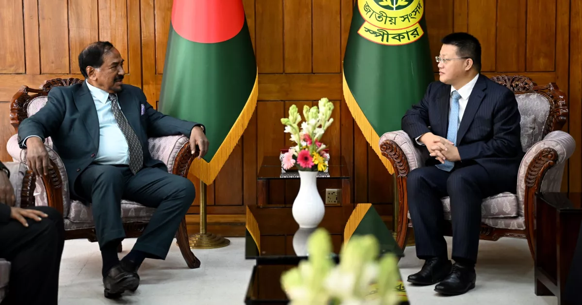 স্পিকার ও ডেপুটি স্পিকারের সঙ্গে বিদায়ী চীনা রাষ্ট্রদূতের সাক্ষাৎ