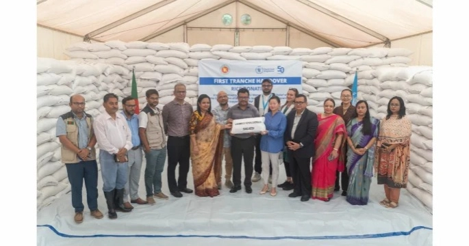 রোহিঙ্গাদের খাদ্য সহায়তায় ডব্লিউএফপিকে ৪০০ টন চাল দিচ্ছে সরকার