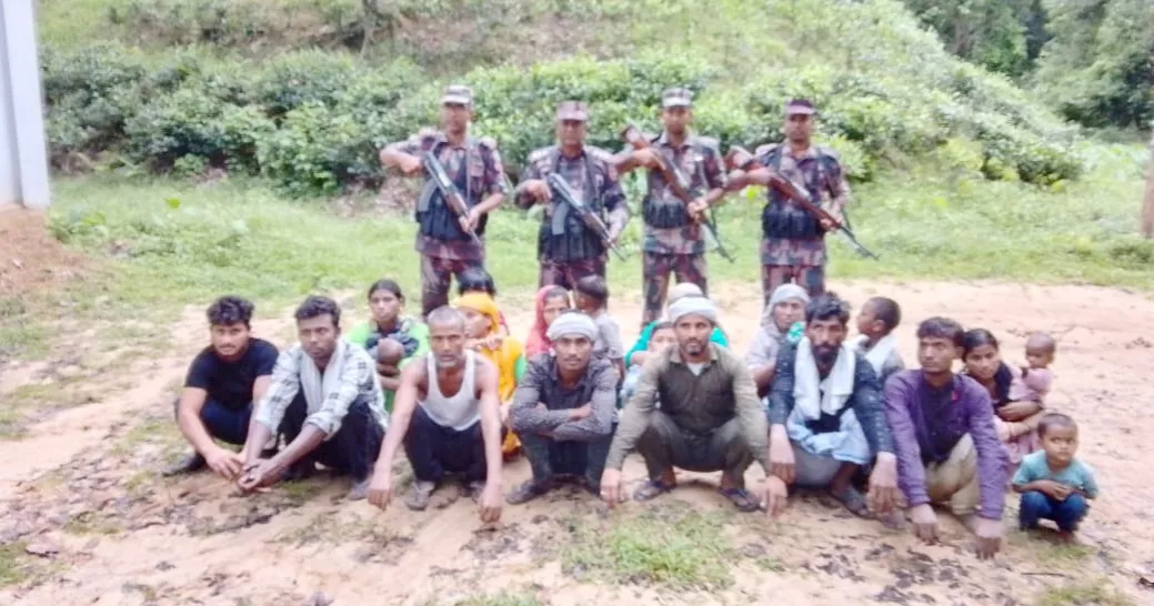 কমলগঞ্জ সীমান্তে ২১ জনকে ঠেলে পাঠালো বিএসএফ