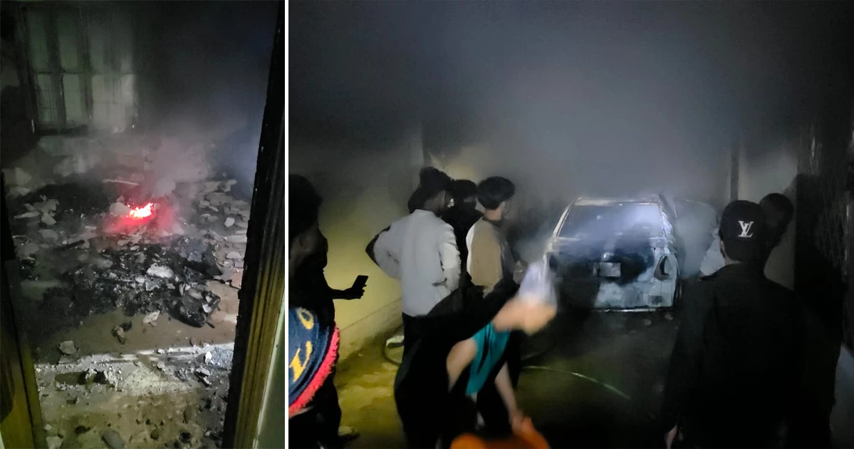 চট্টগ্রামে জাতীয় পার্টির চেয়ারম্যানের বাড়িতে অগ্নিসংযোগ