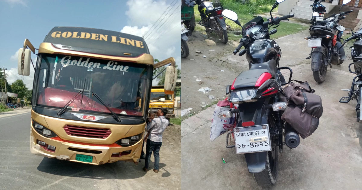 মানিকগঞ্জে মোটরসাইকেলে বাসের ধাক্কা, মা-মেয়ে নিহত