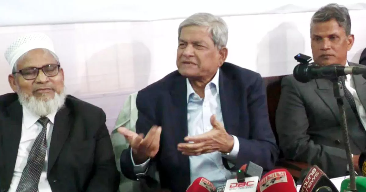 বাংলাদেশ এখন গণতন্ত্রের উত্তরণের পথে যাচ্ছে: মির্জা ফখরুল