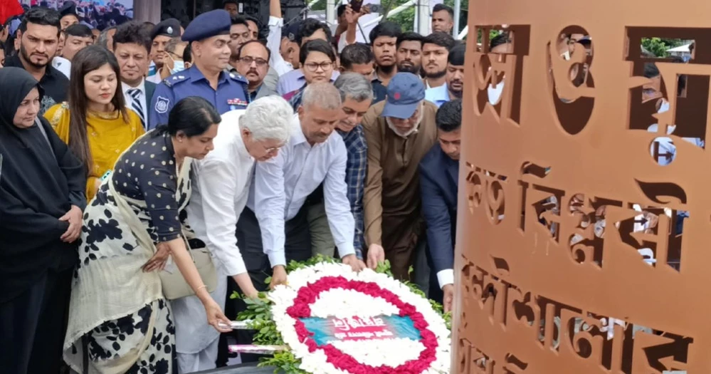 দেশের প্রথম জুলাই শহীদ স্মৃতিস্তম্ভ উদ্বোধন