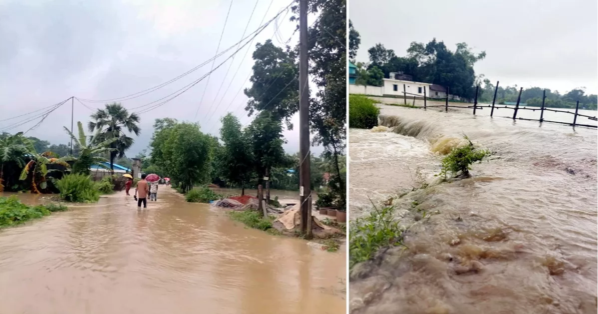 ফেনীতে বন্যা নিয়ন্ত্রণ বাঁধের ১৪ স্থানে ভাঙন, ৩০ গ্রাম প্লাবিত