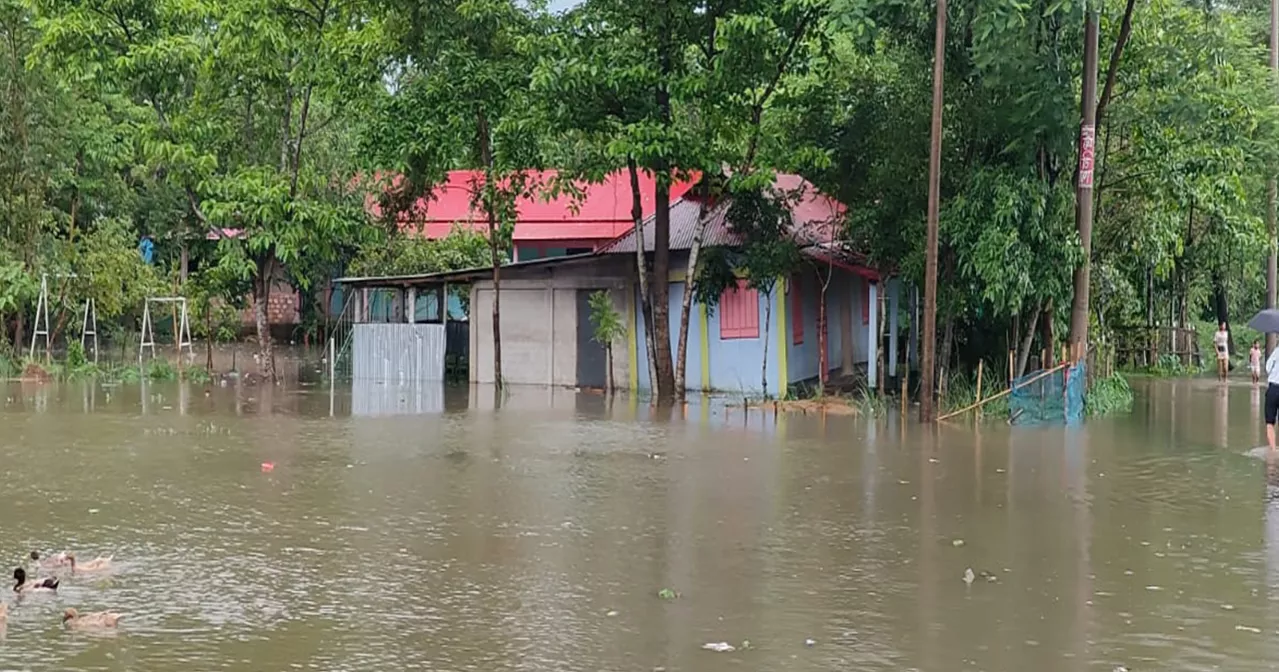 সিলেটে বিপৎসীমা ছাড়াল সুরমা-কুশিয়ারা নদীর পানি, বন্যার শঙ্কা