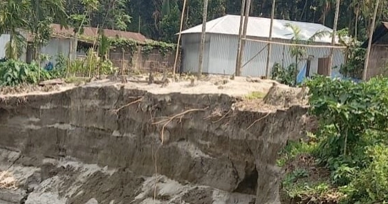 কু‌ড়িগ্রা‌মে ব্রহ্মপুত্রের ভাঙন, এক সপ্তাহে গৃহহীন ৫০ পরিবার, ঝুঁকিতে শতাধিক