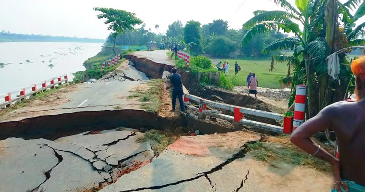 কুশিয়ারার পেটে সিলেটের সড়ক ও সেতু