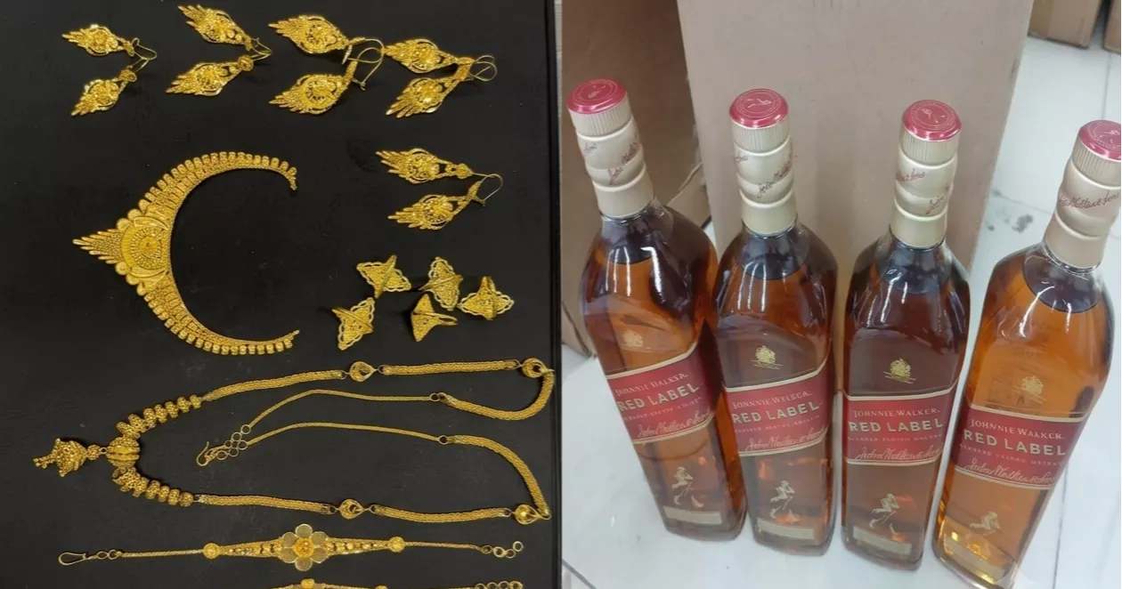 শাহজালাল বিমানবন্দরে অভিযানে সিগারেট, স্বর্ণালংকার, বিদেশি মদসহ ২ কোটি টাকার পণ্য আটক