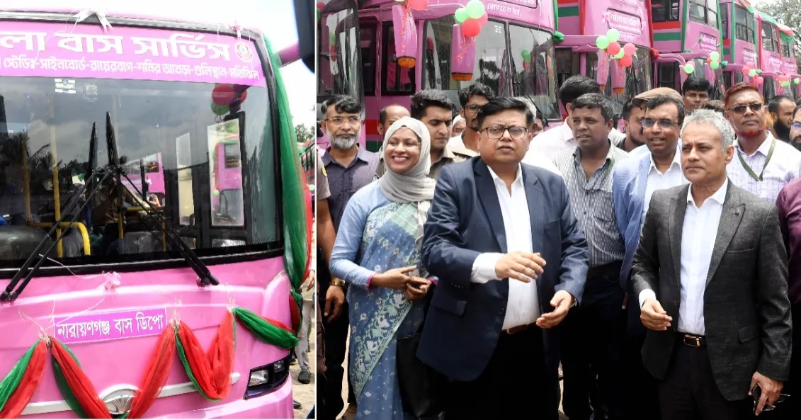 নারীদের নিরাপদ যাতায়াত রাষ্ট্রের দায়িত্ব: পিংক বাস উদ্বোধনকালে সড়কমন্ত্রী