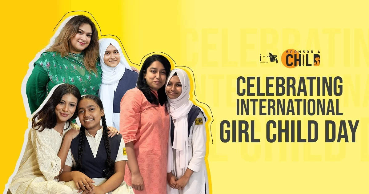 Masha, Jessia and Tashfee advocate for Girl Child Education with JAAGO Foundation