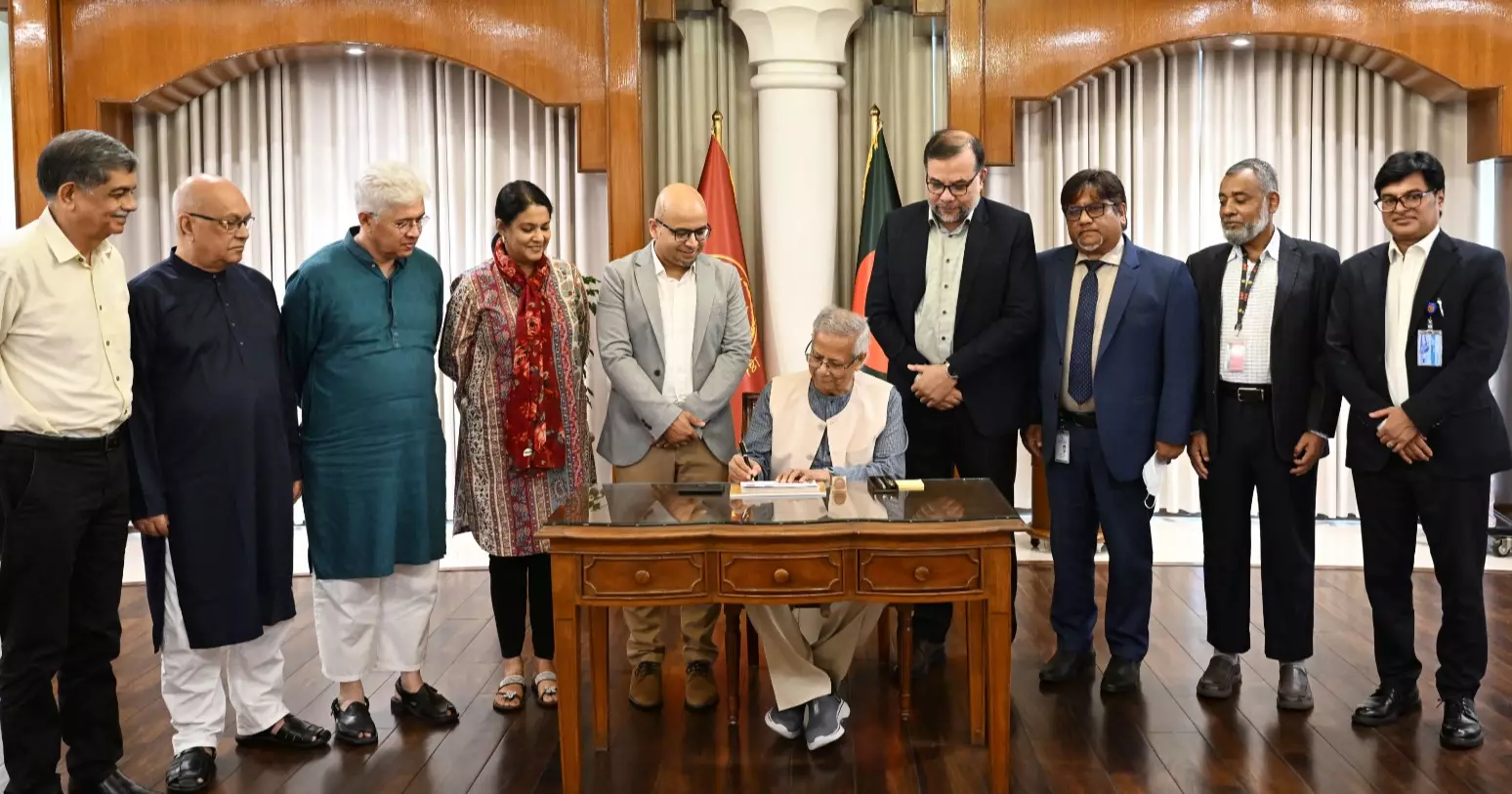 Prof Yunus unveils commemorative postage stamp marking July Uprising Day