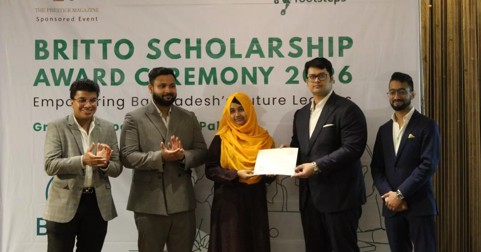 Footsteps Bangladesh Awards Britto Scholarship to 48 talented students from underprivileged backgrounds