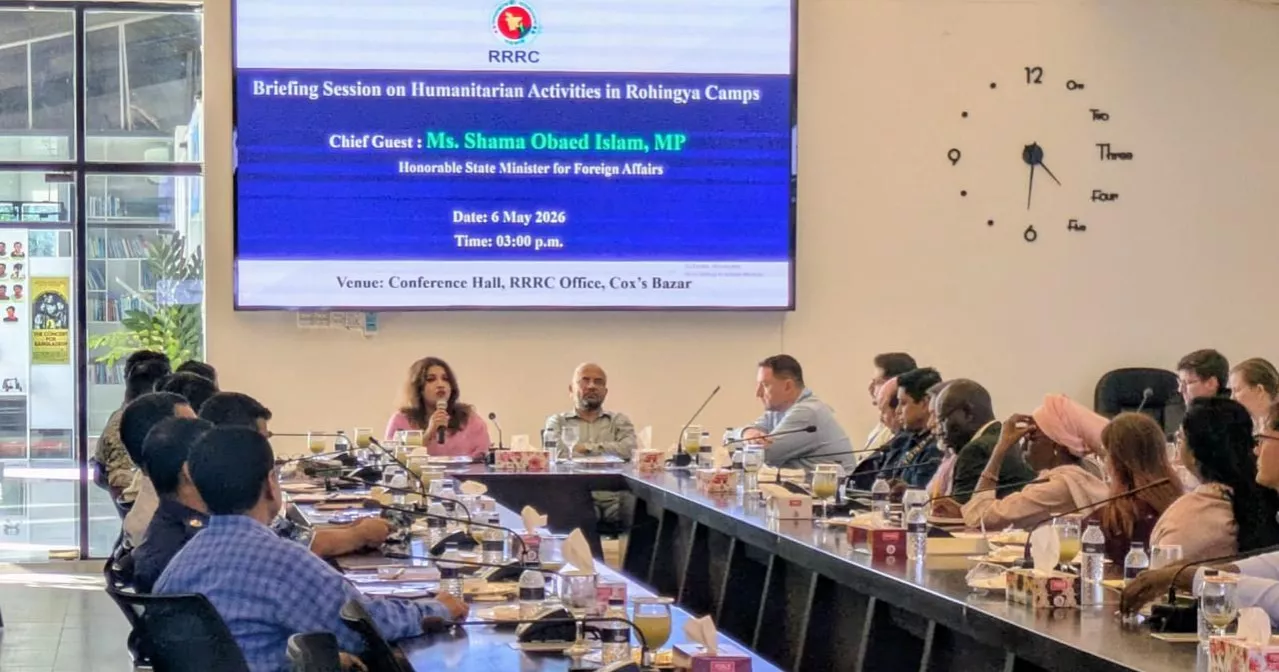 Shama Obaed visits camps, stresses dignified Rohingya return
