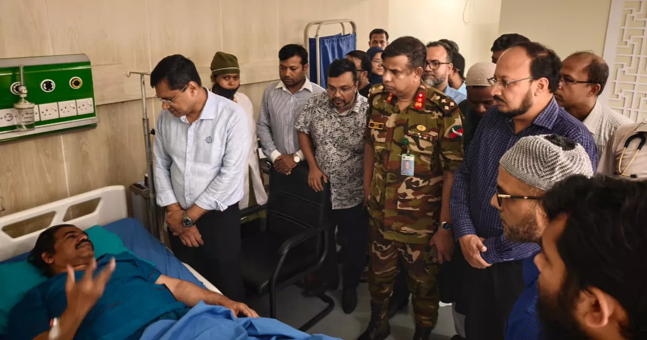 PM's assistant personal physician visits injured DMCH ENT professor