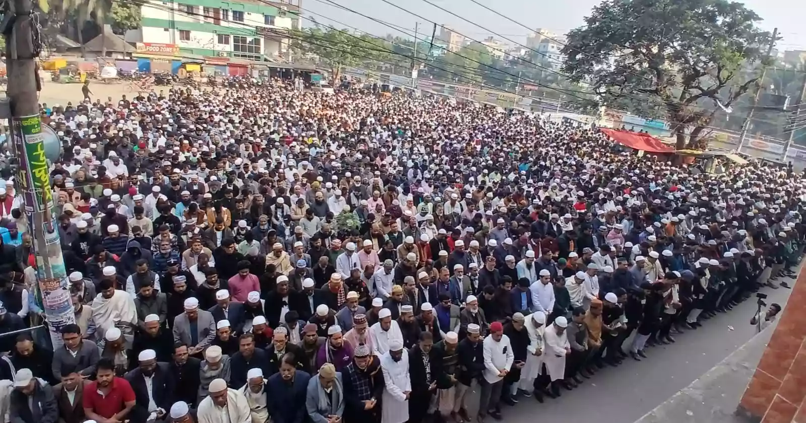 Thousands attend absentee funeral for Khaleda Zia in Chandpur