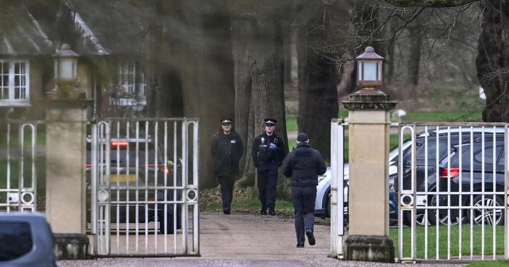 Police search continues at Andrew’s former home after arrest