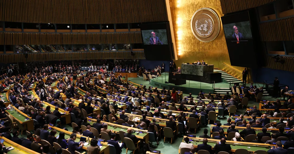 UN leaders' meeting convenes with secretary-general calling for 'world built on interdependence'