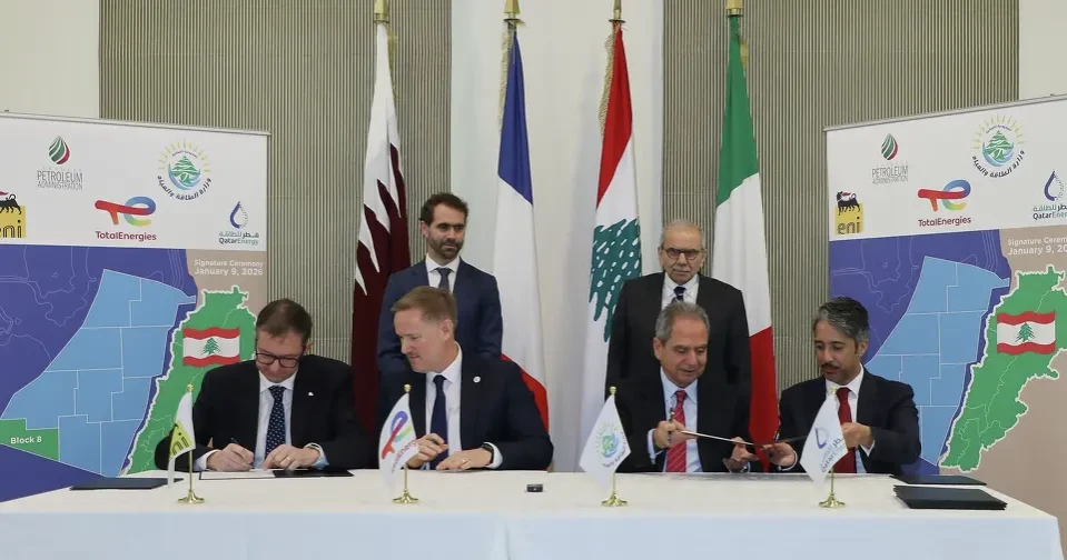 Lebanon signs offshore gas exploration deal with international consortium