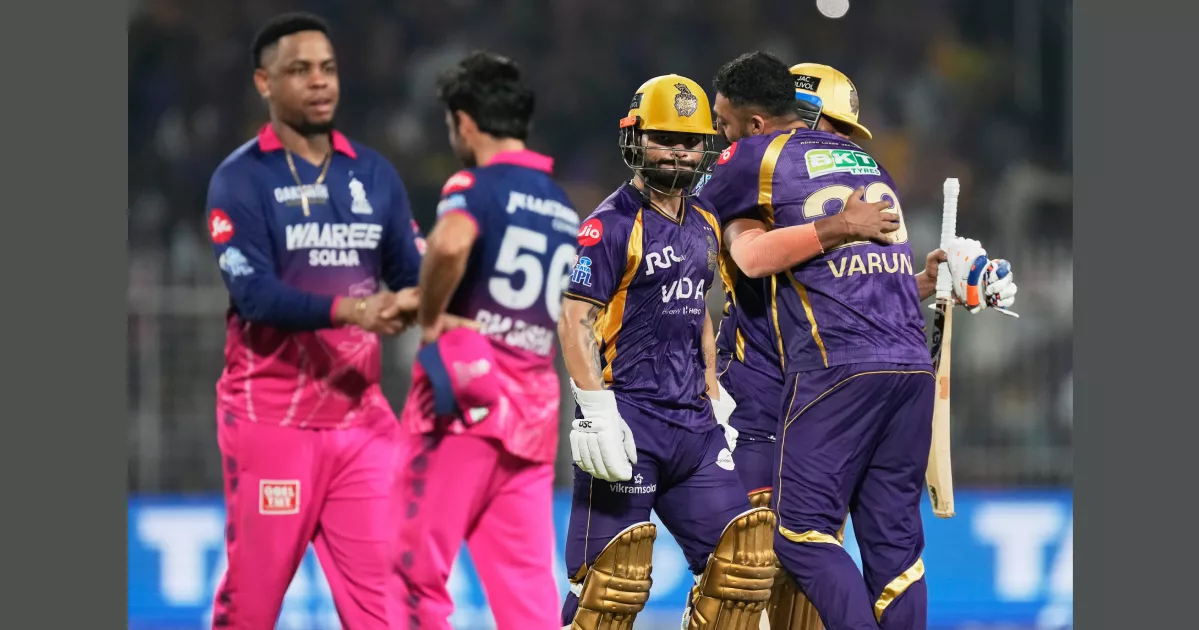 KKR clinch maiden win vs Rajasthan; Punjab stay top