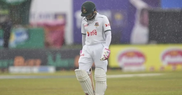 Rain disrupts final day of Bangladesh-Sri Lanka test, draw appears likely in Galle