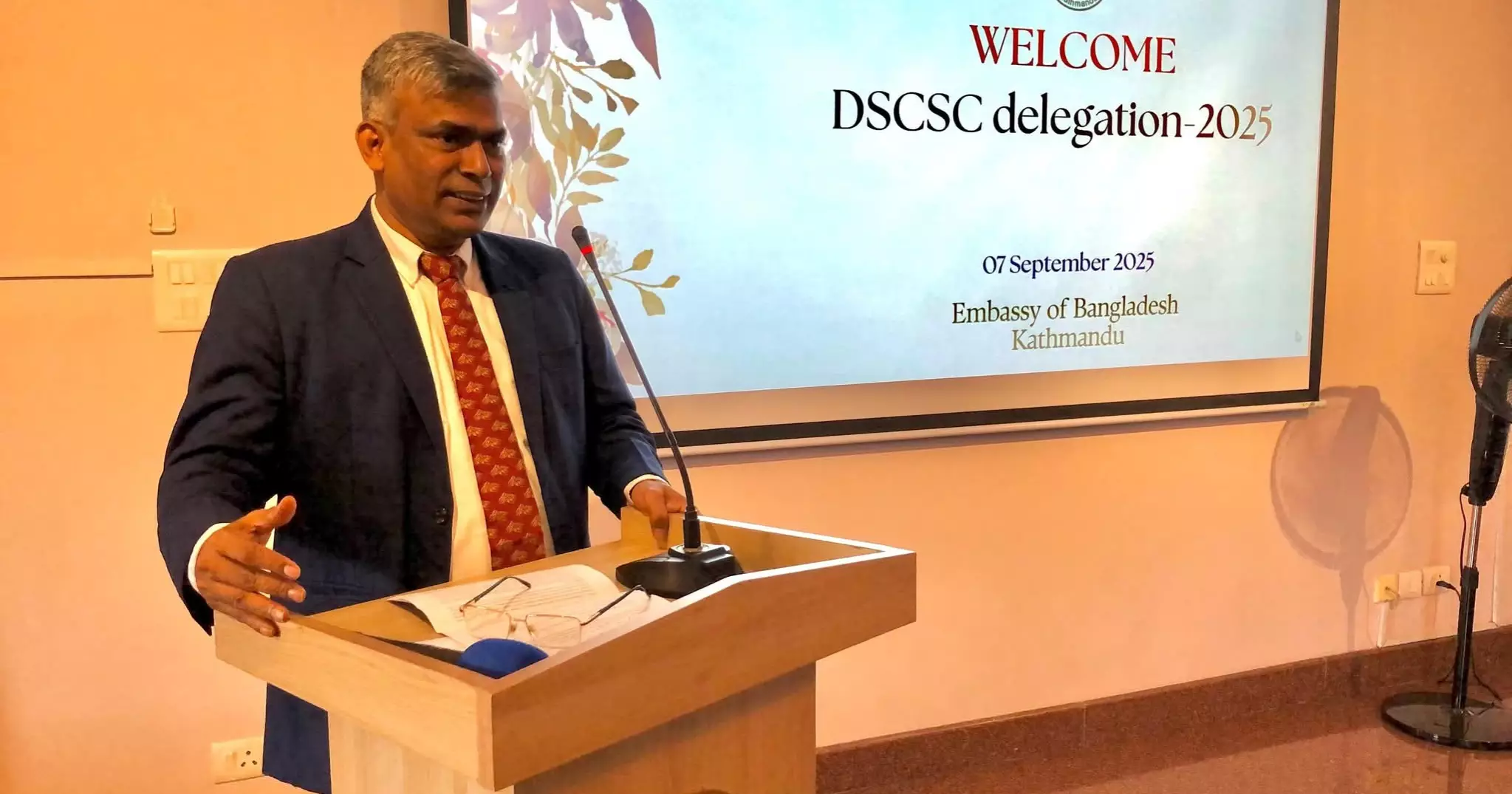 DSCSC delegation visits Bangladesh Embassy in Kathmandu