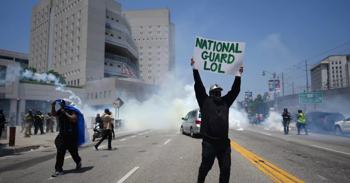 Protests intensify in Los Angeles after Trump deploys hundreds of National Guard troops