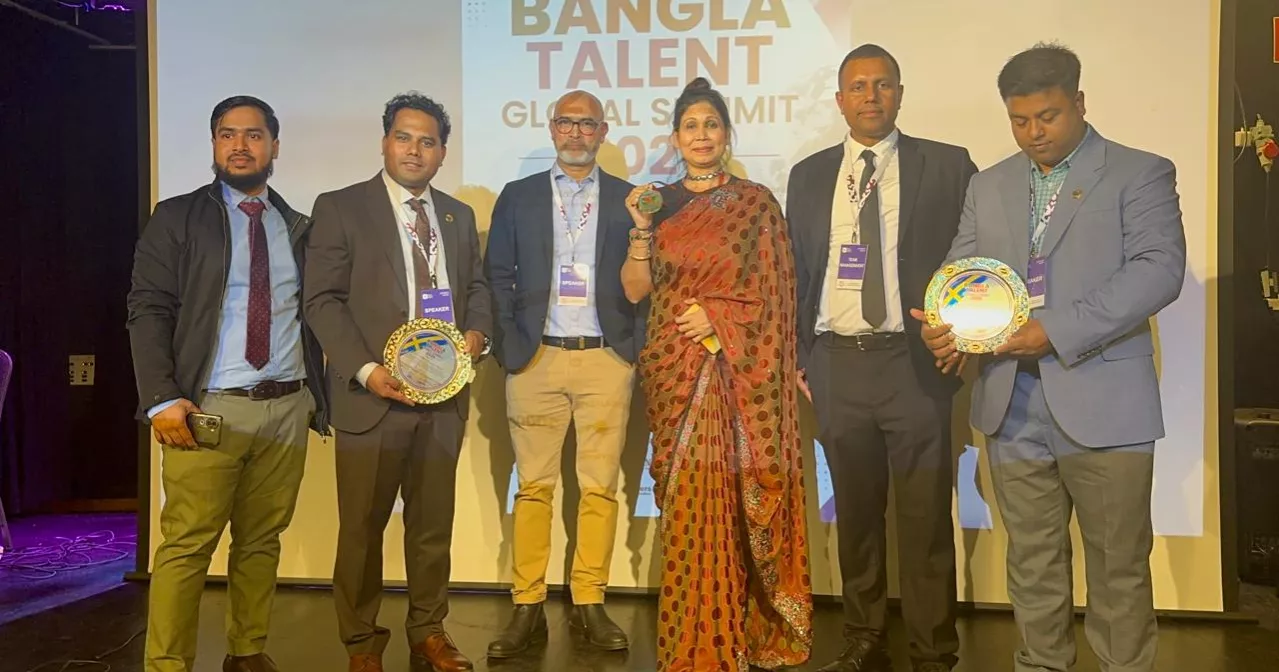 Najmun Nahar honoured with ‘Bangladesh Flag Voyager Gold Medal’ in Sweden