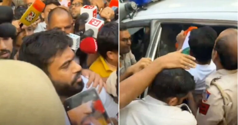 Abhijeet Dipke detained ahead of national flag march in Delhi