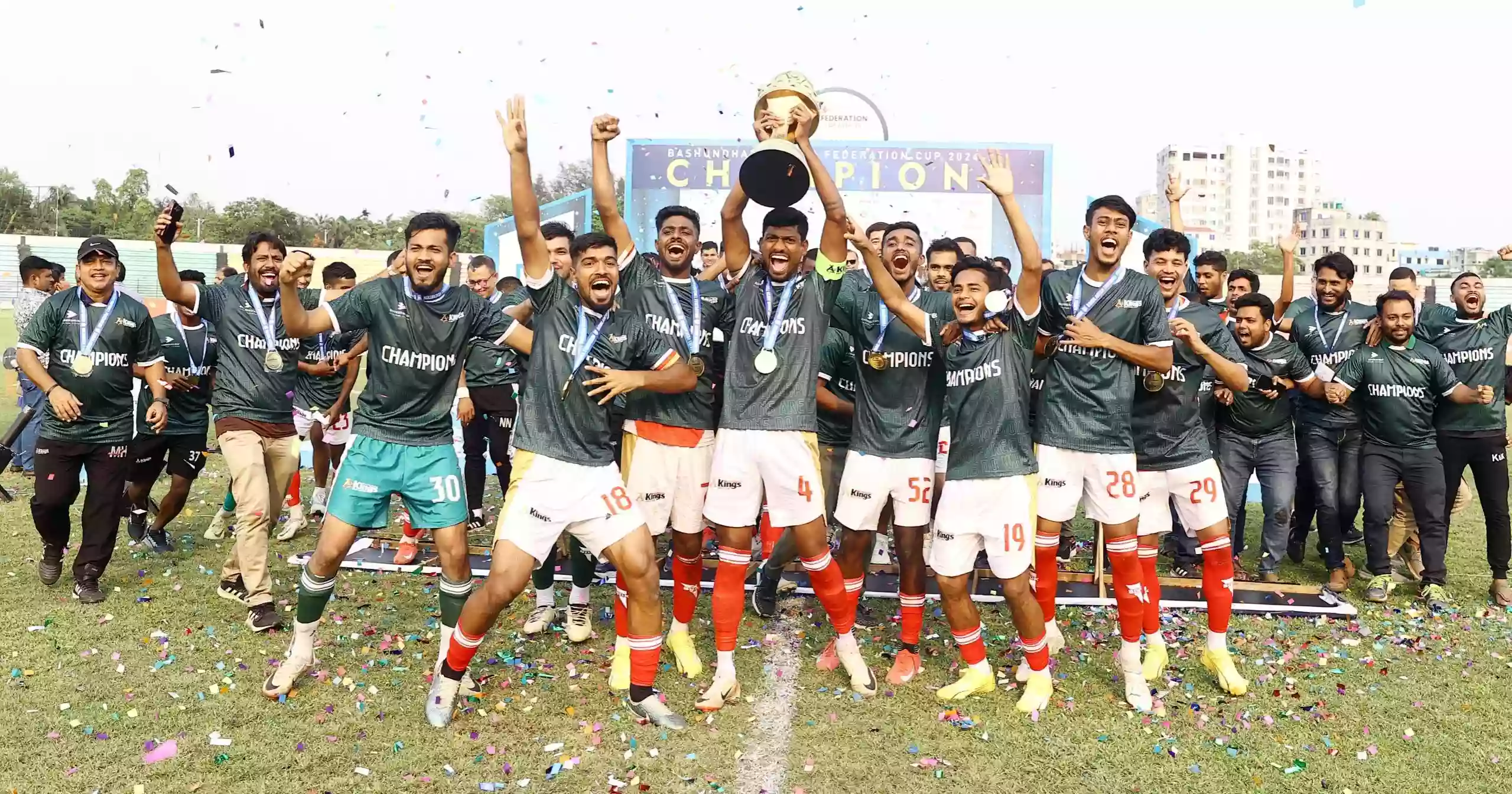 Basundhara Kings retain Federation Cup Football title beating Dhaka Abahani