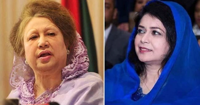 Who’re accompanying Khaleda Zia to London?
