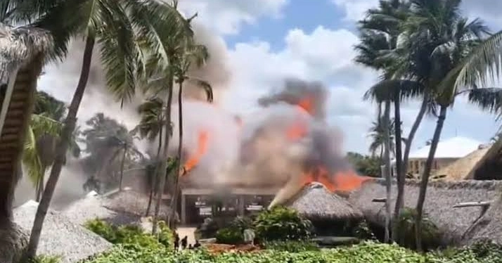 Massive fire ravages Dominican Republic resort, forcing evacuation of nearly 1,700 tourists