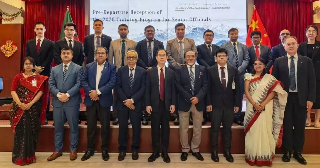 Chinese Embassy hosts reception for Bangladeshi officials joining China training programme
