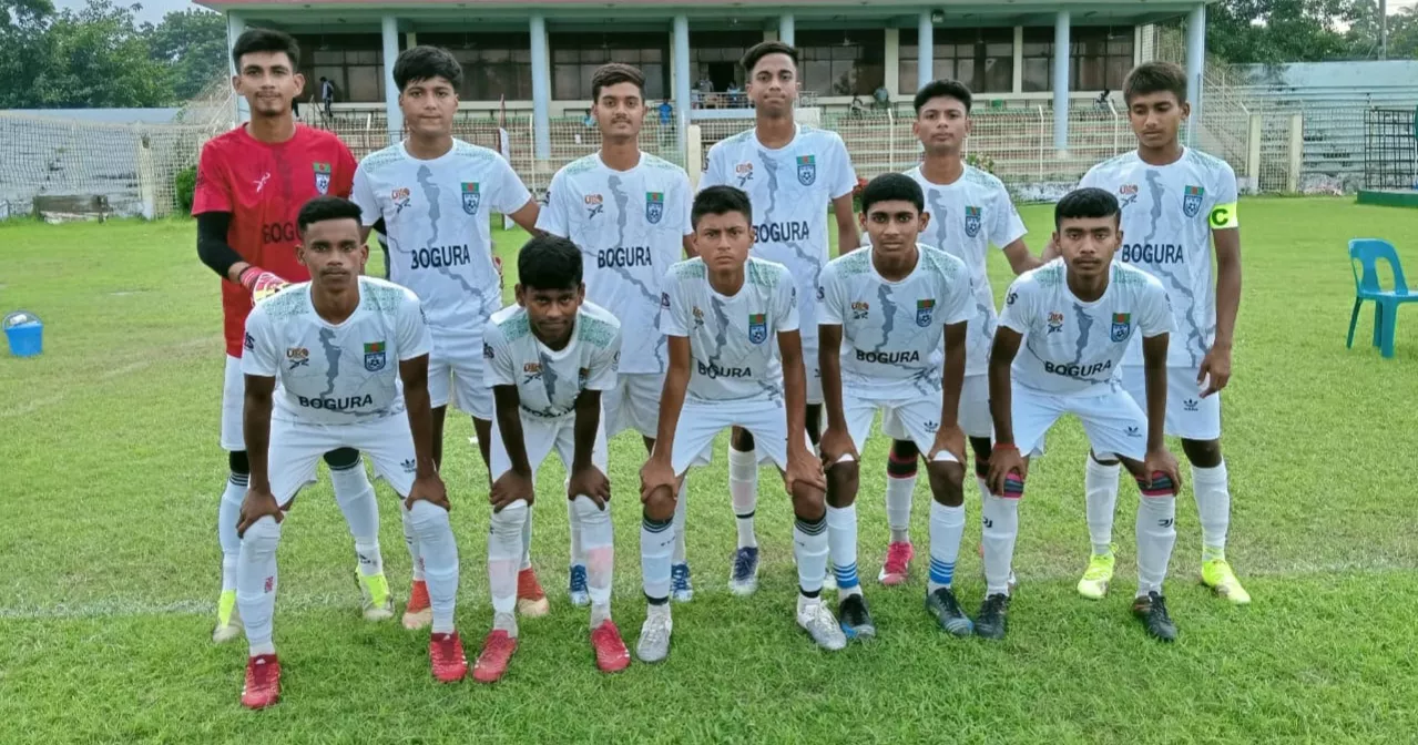 U-15 National Football: Bogura DSA beat Sirajganj DSA by 3-0 goals