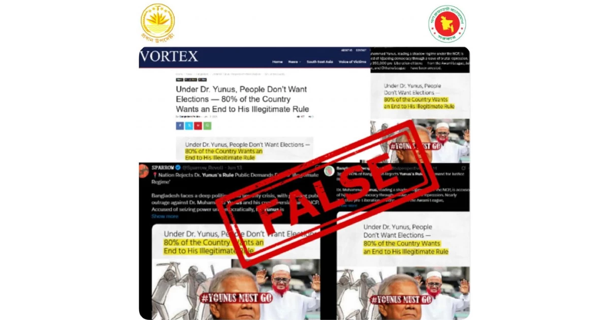 Govt trashes claims linking Prof Yunus to NCP, election opposition