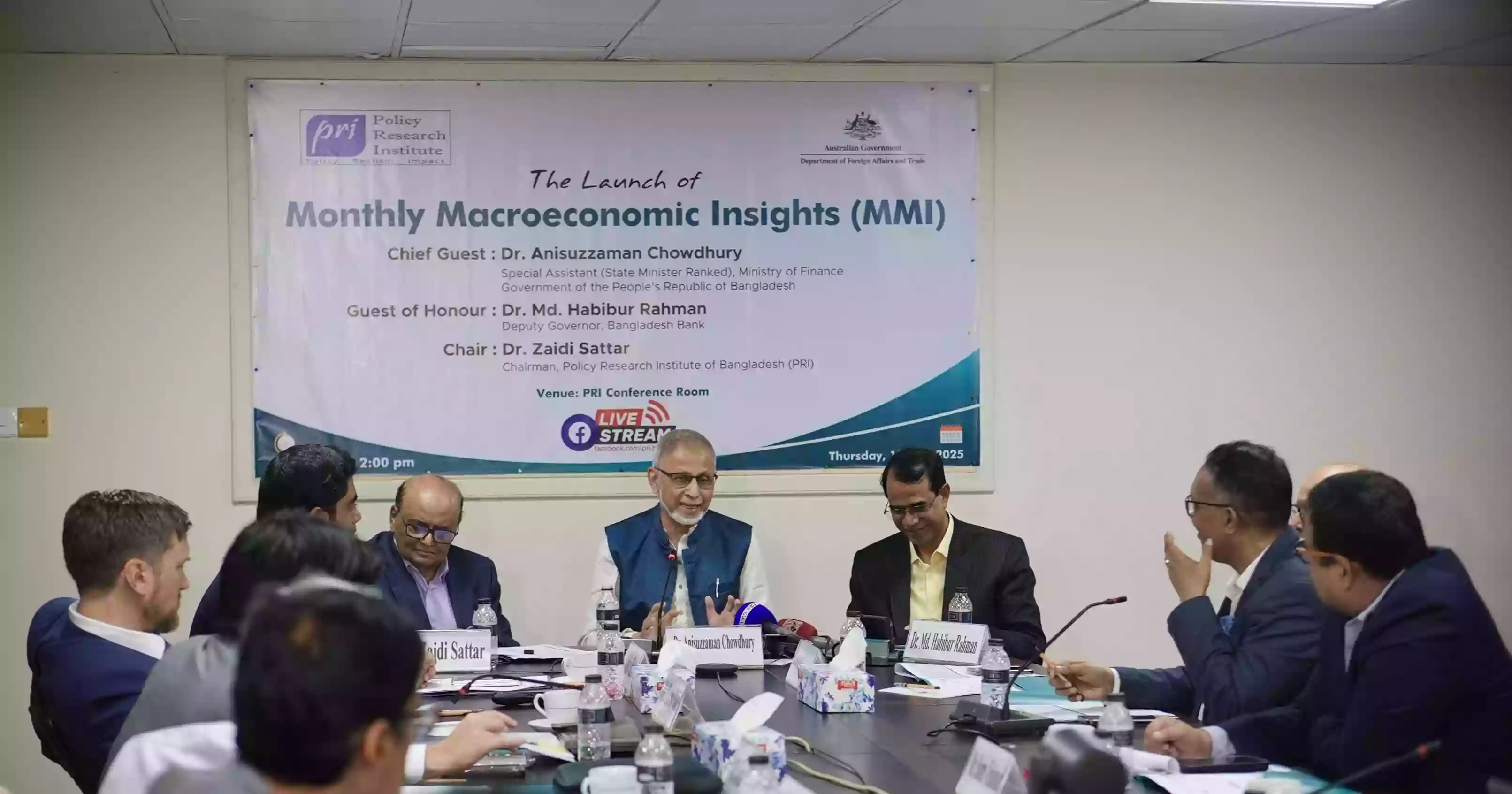 Policy Research Institute launches Monthly Macroeconomic Insights