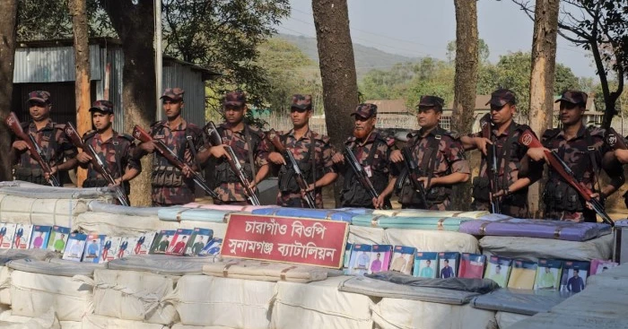 BGB seizes smuggled Indian shirts and cosmetics along Sunamganj border