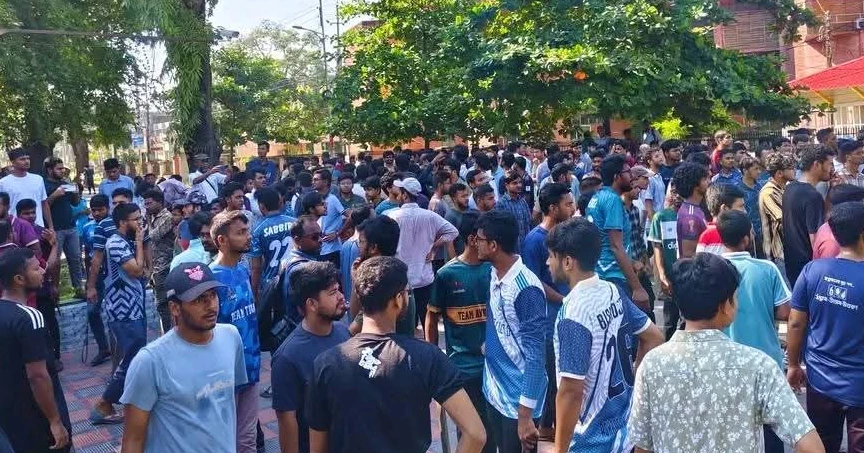 BAU students reject hall evacuation order, stage protests