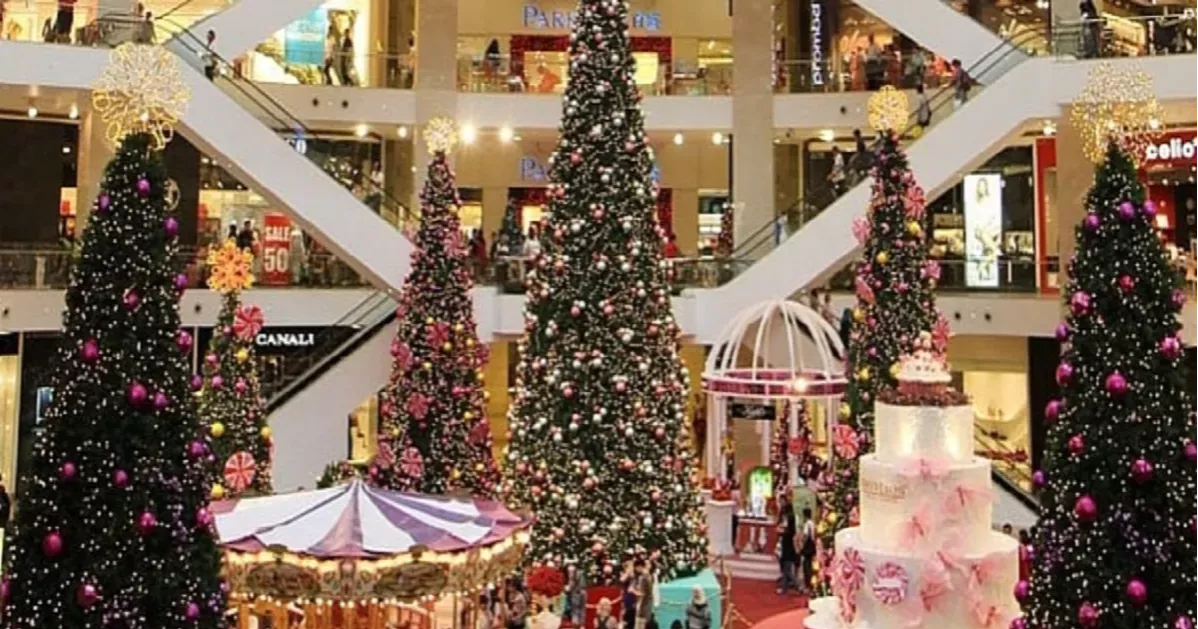 Christmas being celebrated