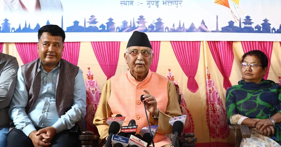 Ousted Nepalese PM Oli says he won’t flee