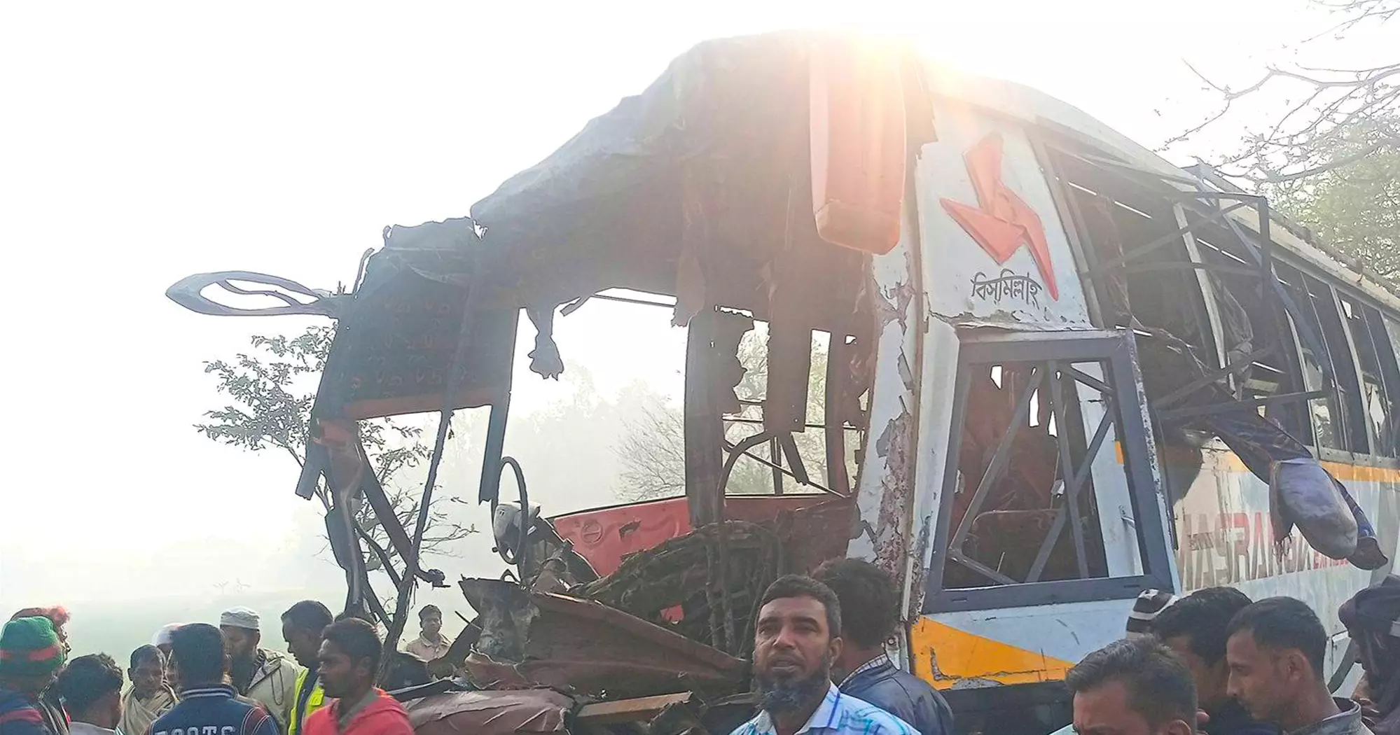 Collision between two buses leaves 4 dead in Pabna