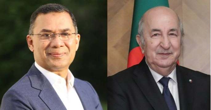 Algerian president congratulates Bangladesh’s PM